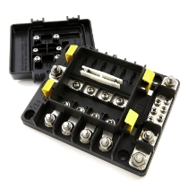 Littelfuse 880089 LX Series Power Distribution Module, 4 MIDI® Fuse Block, 60VDC, 350A, IP59K