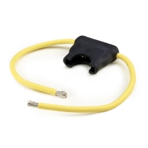 Eaton's Bussmann Series BK/HHD, ATC In-line Fuse Holder, 4" Leads, 12 Ga. Yellow Wire Leads