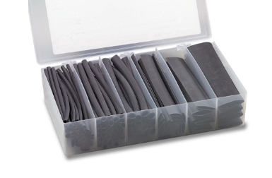 DSG-Canusa  Polyolefin Heat Shrink Kit, Black, 6" lengths, 86 Assorted