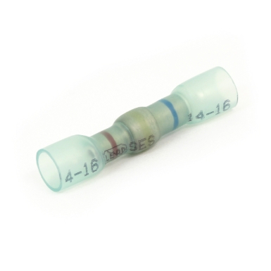 nspa mlf56-16 lead free sealed crimp &amp; solder step-down butt connector, 22-18 ga.