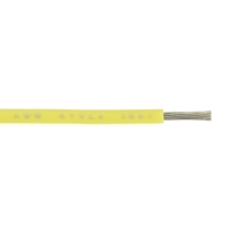 WQT20-4 Hook-Up Wire, Tinned Copper, UL 1007/1569, 20 Ga., Yellow
