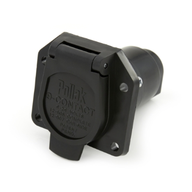 pollak 12-907 rv 9-way trailer connector socket