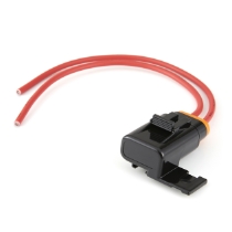 Littelfuse FHMS200 Sealed Heavy Duty In-Line MINI® Fuse Holder, 8" Leads, 12 Ga. Red GXL Wire