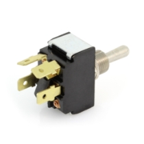 Cole Hersee 55046 Metal DPDT, 25A, Momentary (On)-Off-(On) Reversing Polarity Toggle Switch
