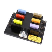 Eaton's Bussmann Series 15600-0620 Lightweight Fuse Panel, 6-Gang, without Ground Terminals