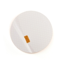 3M 989-74-3 Diamond Grade Reflective Stickers, 3" Round, Amber