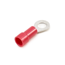 Ring Terminal, 22-18 Ga., #10 Stud Size, Vinyl Insulated