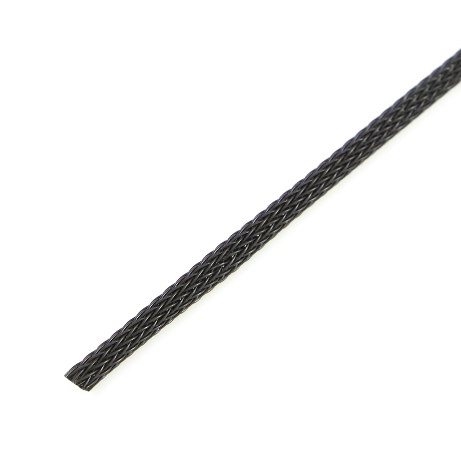 Techflex PTN0.13BK 1000' Standard Expandable Sleeving, 1/8