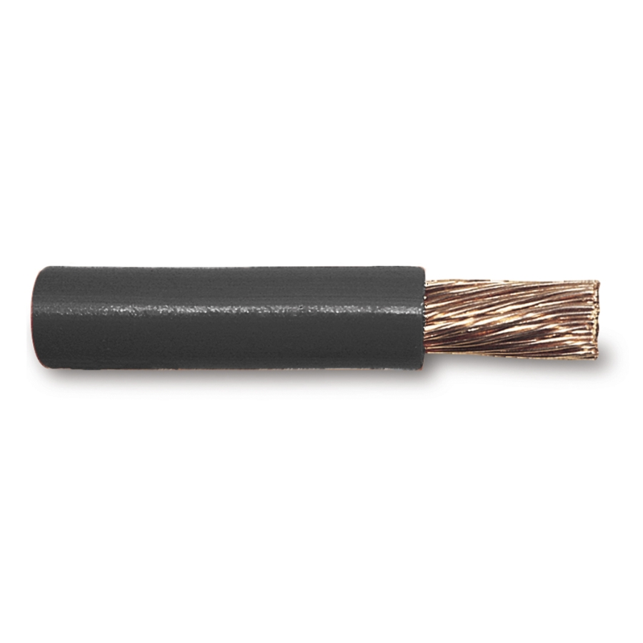 SGT Battery Cable WB1-0, 1 Ga., Bare Copper, 133/22 Stranding, Black
