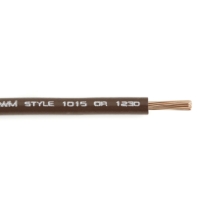 WR16-1 Hook-Up Wire, Bare Copper, UL 1015/1230/MTW/AWM, 16 Ga., Brown