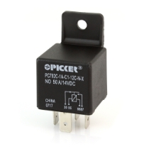 Picker PC792C-1A-C1-12C-N-X 50A Mini ISO Relay, 12VDC, SPST