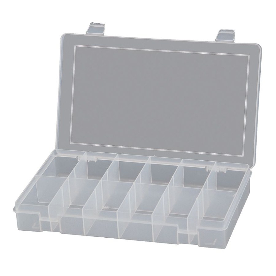 SP12-CLEAR Durham Small Storage Box, 12 Compartments