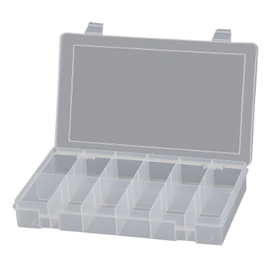 Durham SP12-CLEAR Small Storage Box, 12 Compartments