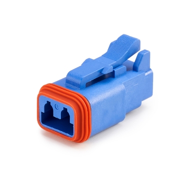 amphenol sine systems at06-2s-blu 2-way connector plug