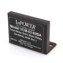 InPower VCM-03-60SA Time Delay Solid State Relay, On-Delay, 0-60 Seconds, 12VDC/15A