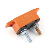 OptiFuse ACBP-V-40C Type I Short Stop Circuit Breaker, In-line Mount, Orange, 40A