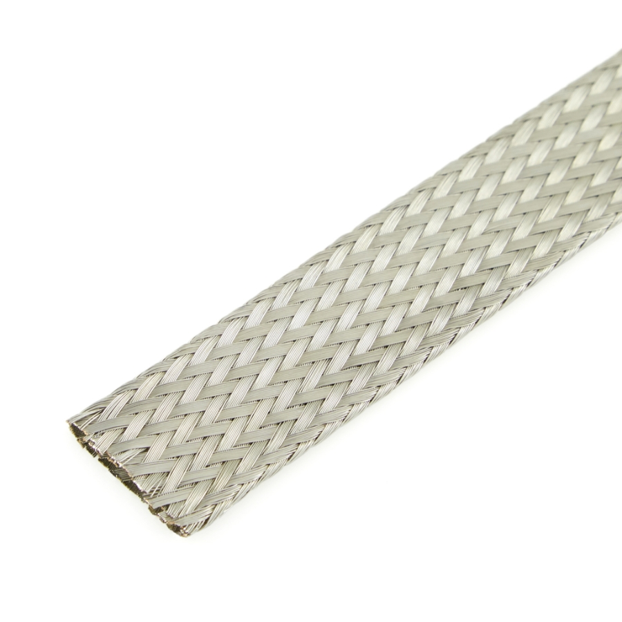 Techflex MBNO.63SV Metal Braided Sleeving, 5/8 inch, 50' Spool, Close-up
