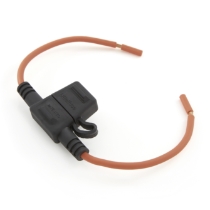 Littelfuse 0FHM0002ZXJ MINI® In-Line Fuse Holder, 4" leads, 12Ga. Orange GXL Wire