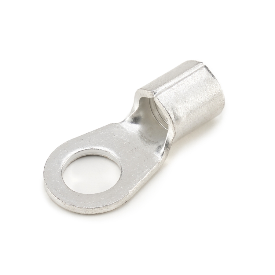 Ring Terminal, 4 Ga., 3/8" Stud Size, Non-Insulated