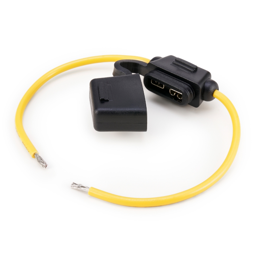 OptiFuse LPR-02B-16Y ATO/ATC In-Line Fuse Holder, 4 inch leads