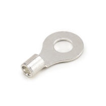 Ring Terminal, 12-10 Ga., 3/8 Stud Size, Non-Insulated  _side view 1