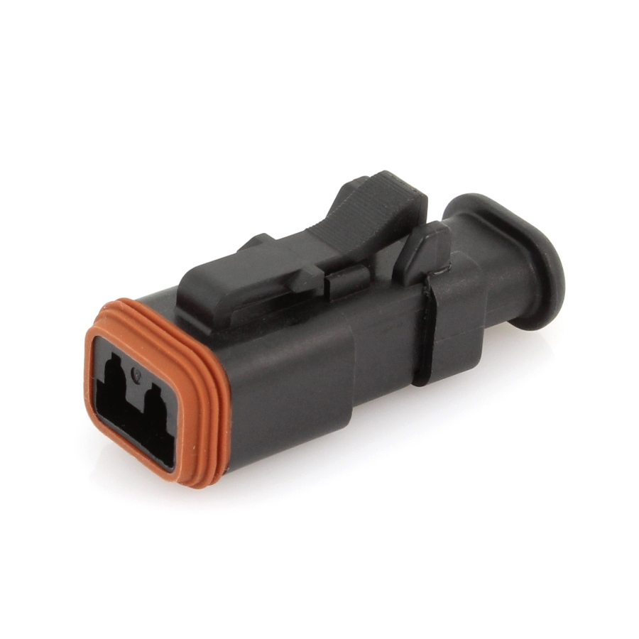 Amphenol Sine Systems AT06-2S-SR02BLK AT Connector Plug, Strain Relief with End Cap
