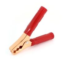 Standard Battery Terminal Clamp, 200A, Red Insulated Handles