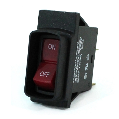 Mechanical Products Lighted Thermal Circuit Breaker, 5A, 12VDC Red, 2420-302-121-0500