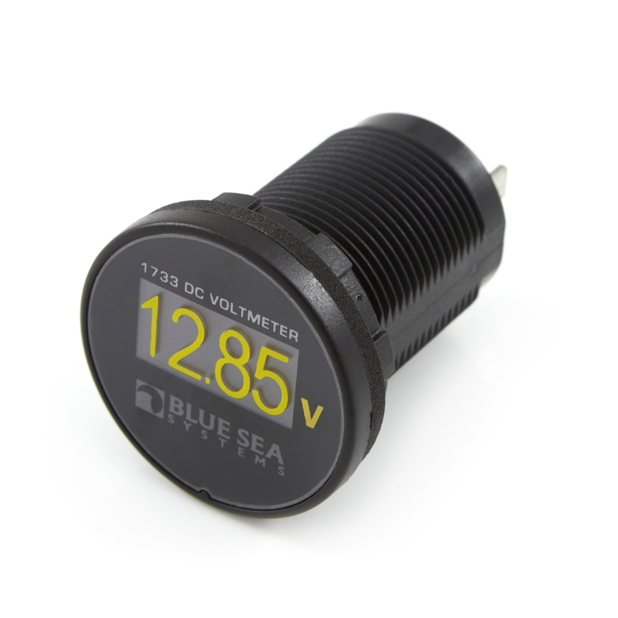 Blue Sea Systems 1733B Mini OLED Meter Voltage - Bulk Packaging