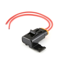 Littelfuse FHAS101 Sealed In-Line ATO Fuse Holder, 8 inch Leads, Cover On
