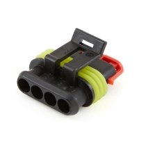 TE Connectivity 282088-1 AMP Superseal 4 Position Plug Housing, Rotated View