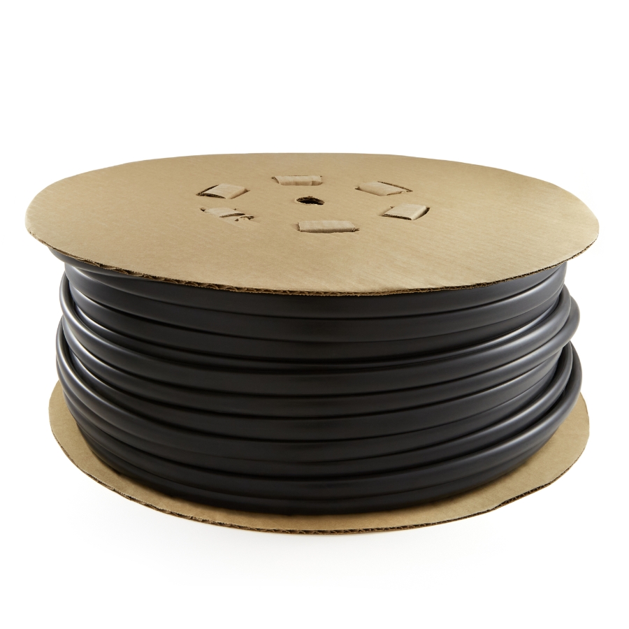 Vinyl Tubing 20228H, 500 ft Spool, 1/2", Black