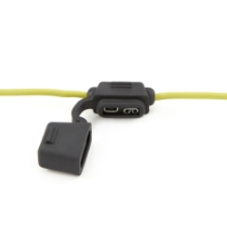 Eaton's Bussmann Series BK/HHG, ATC In-line Fuse Holder, 4" Leads, 12 Ga. Yellow Wire Leads