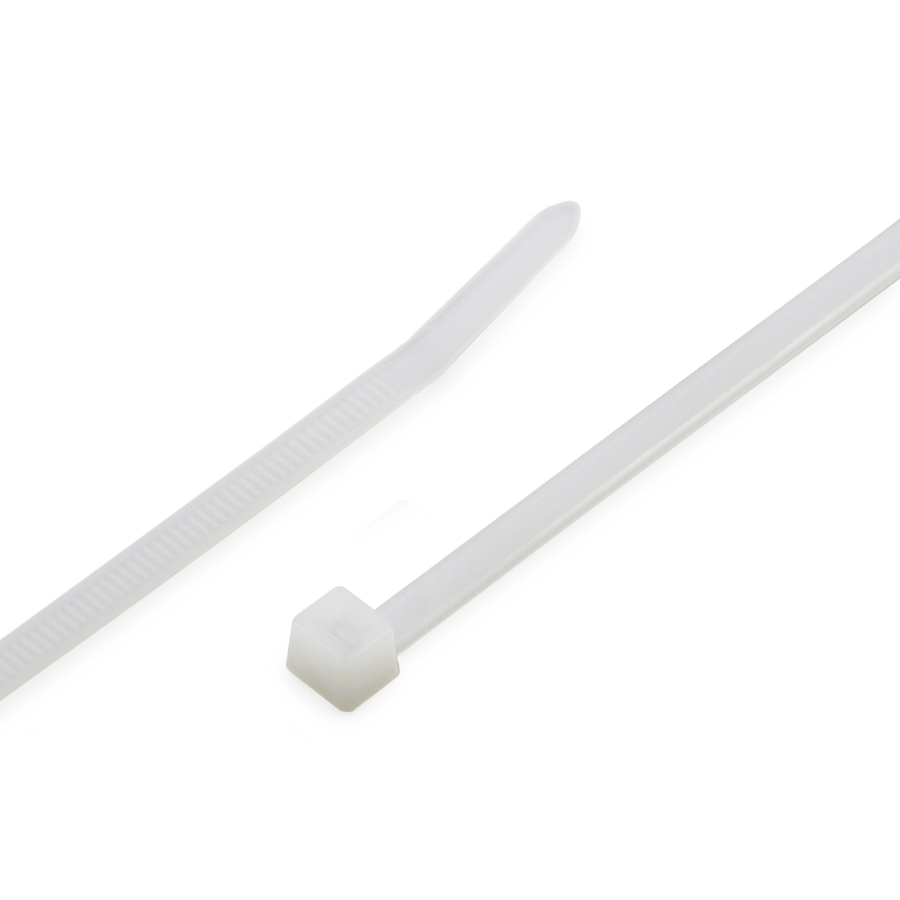 4" Natural Standard Cable Tie Nylon 18Lb T18R9M4 Bag of 1000