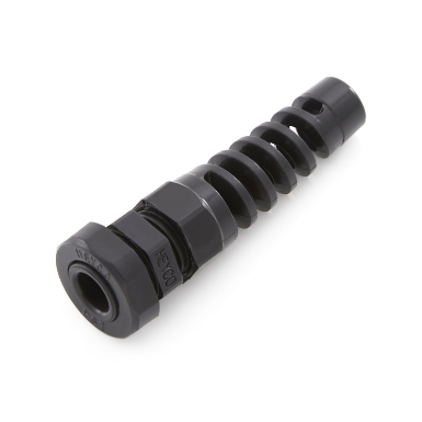 heyco 3464 pigtail cordgrip, 1/4 thread size, black