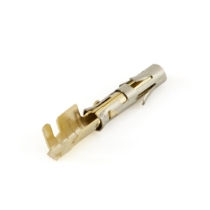 Amphenol Sine Systems SS14M2F, Stamped & Formed Female Socket 16-14 Ga. Gold Plated, Terminals on Reel, Rotated View