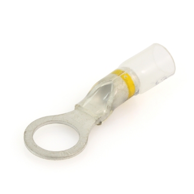 nspa os110-38 crystal clear heat shrink ring terminal, 12-10ga.