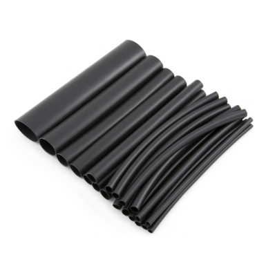 22260 Polyolefin Heat Shrink Pack, 6", Dual Wall, 20 Assorted PC, Black