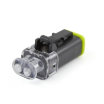 Amphenol Sine Systems AT06-2S-LED24VR1 2-Way AT LED Connector Plug, 24VDC, Reduced Diameter Seal
