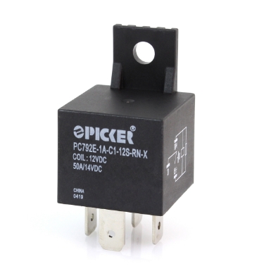 picker pc792e-1a-c1-12s-rnx mini iso relay, 12v, spst