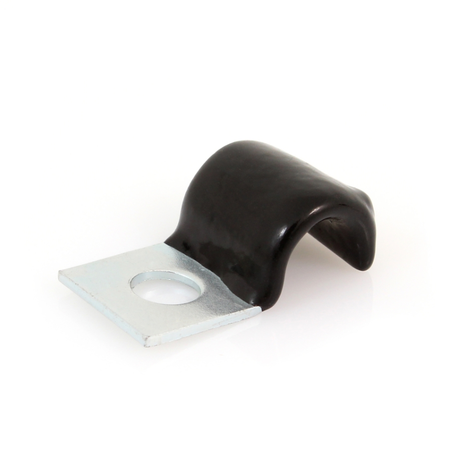 25456 3/8" Vinyl Coated Cushioned Half Clamp, 5/8" Wide