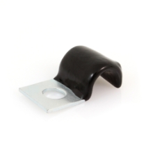 25456 3/8" Vinyl Coated Cushioned Half Clamp, 5/8" Wide