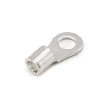 Ring Terminal 37362, 6 Ga., 1/4 Stud Size, Non-Insulated  _side view 1