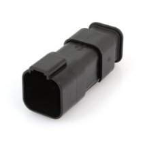 Amphenol Sine Systems AT04-6P-SR02BLK AT Connector Receptacle, Strain Relief with End Cap