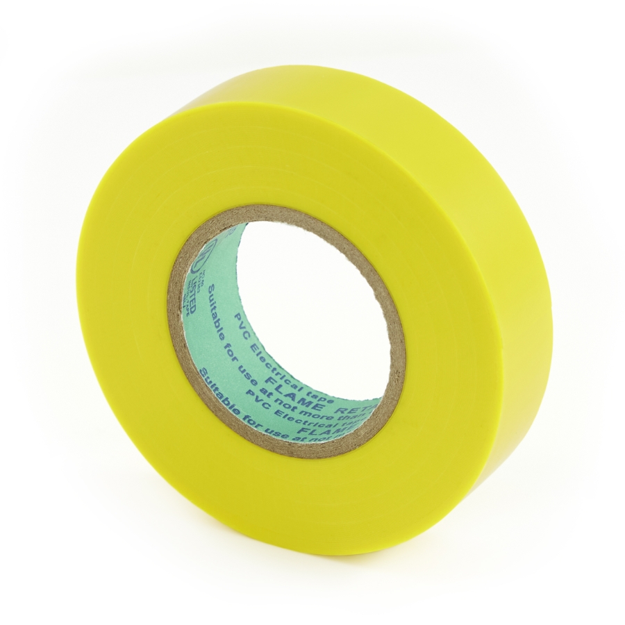Electrical Tape Yellow 60' Roll 3/4" Wide