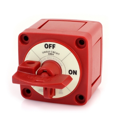 Blue Sea Systems 6004 m-Series Battery Switch, 2 Position, On-Off with lockout, 300A, 48VDC