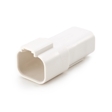 Amphenol Sine Systems AT04-4P-WHT 4-Way Connector Receptacle, DT04-4P Compatible, White