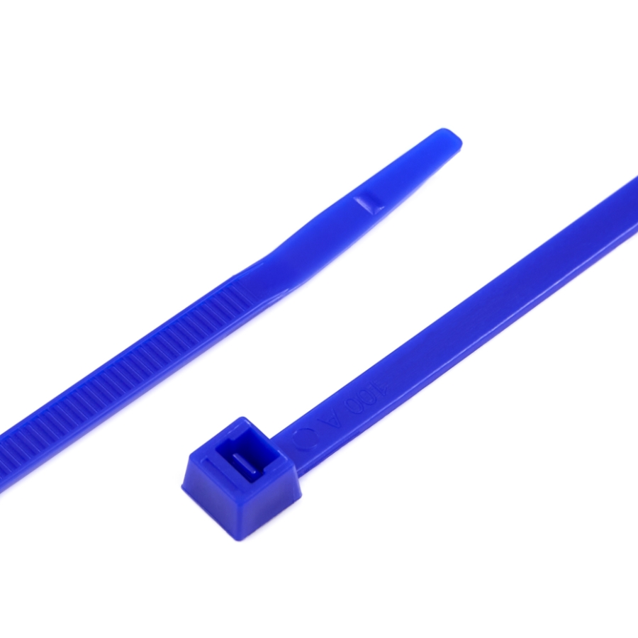 ACT AL-07-50-6-C Nylon Cable Tie, 7.56", 50 lbs, 100/Bag, Blue