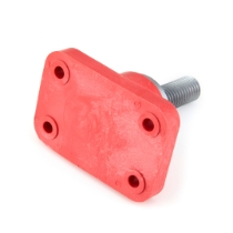 Eaton's Bussmann Series C1933R Heavy Duty Junction Block, Non-Feed Through, Red, Rotated View