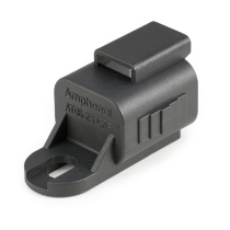 Amphenol Sine Systems AT06-2S-CAP 2-Way Connector Plug, AT Dust Cap, Black
